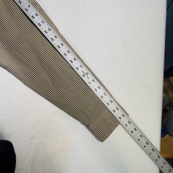 Ralph Lauren Button Shirt Blake Cut Men's XL Yellow & Navy Check Business Casual - Picture 8 of 9